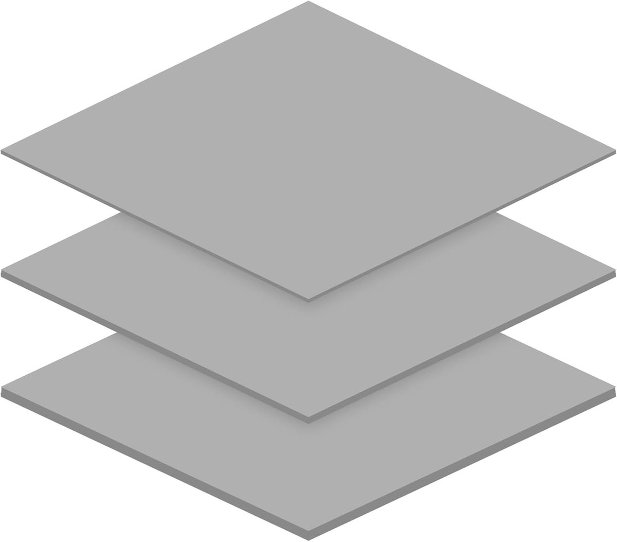 Thermische geleidingspads set van 3, 12.8 W/mK, 100 x 100 x 0.5 mm/1 mm/1.5 mm, herbruikbare siliconen pads voor optimale warmteafvoer en prestaties