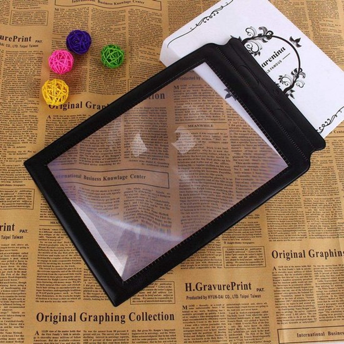 Dailygoody - PVC vergrootglas - 3x vergroting - Ideaal voor lezen en opzoeken