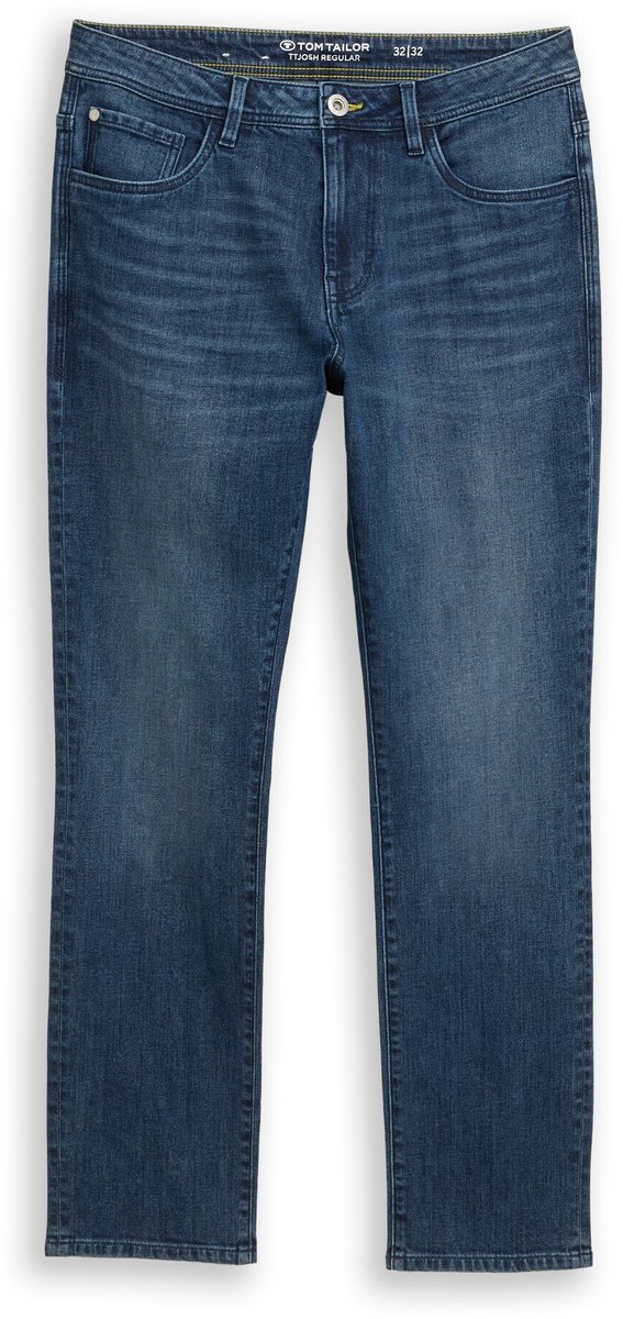 Tom Tailor - TTJOSH REGULAR SLIM-jeans - Maat 38/36 - mid stone bright blue denim