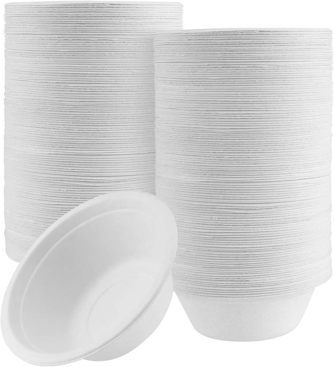 200 Stuks 12 oz (350ml) Papieren Kommen, Duurzame Suikerriet Kommen voor Feestjes, Barbecues en Picknicks, Geschikt voor Warm en Koud Voedsel