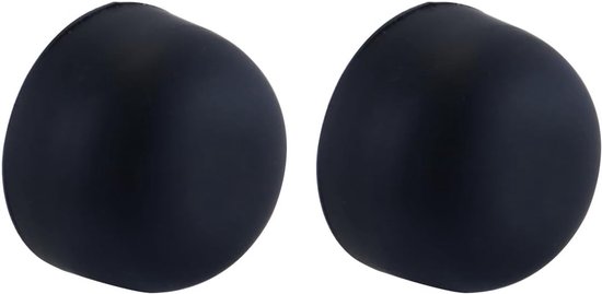 4 Stuks Zwarte Ronde Siliconen Speaker Isolatie Voeten, Krasbestendig en Antislip, Ideaal voor Platenspelers en Subwoofers — afbeelding 2