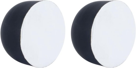 4 Stuks Zwarte Ronde Siliconen Speaker Isolatie Voeten, Krasbestendig en Antislip, Ideaal voor Platenspelers en Subwoofers — afbeelding 3