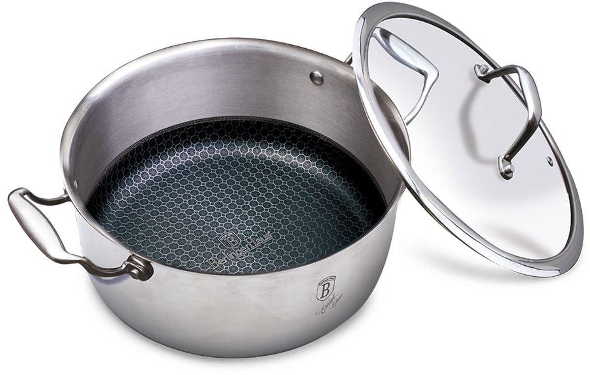 Kookpan met deksel en antiaanbaklaag, 24 cm, Eternal Collection