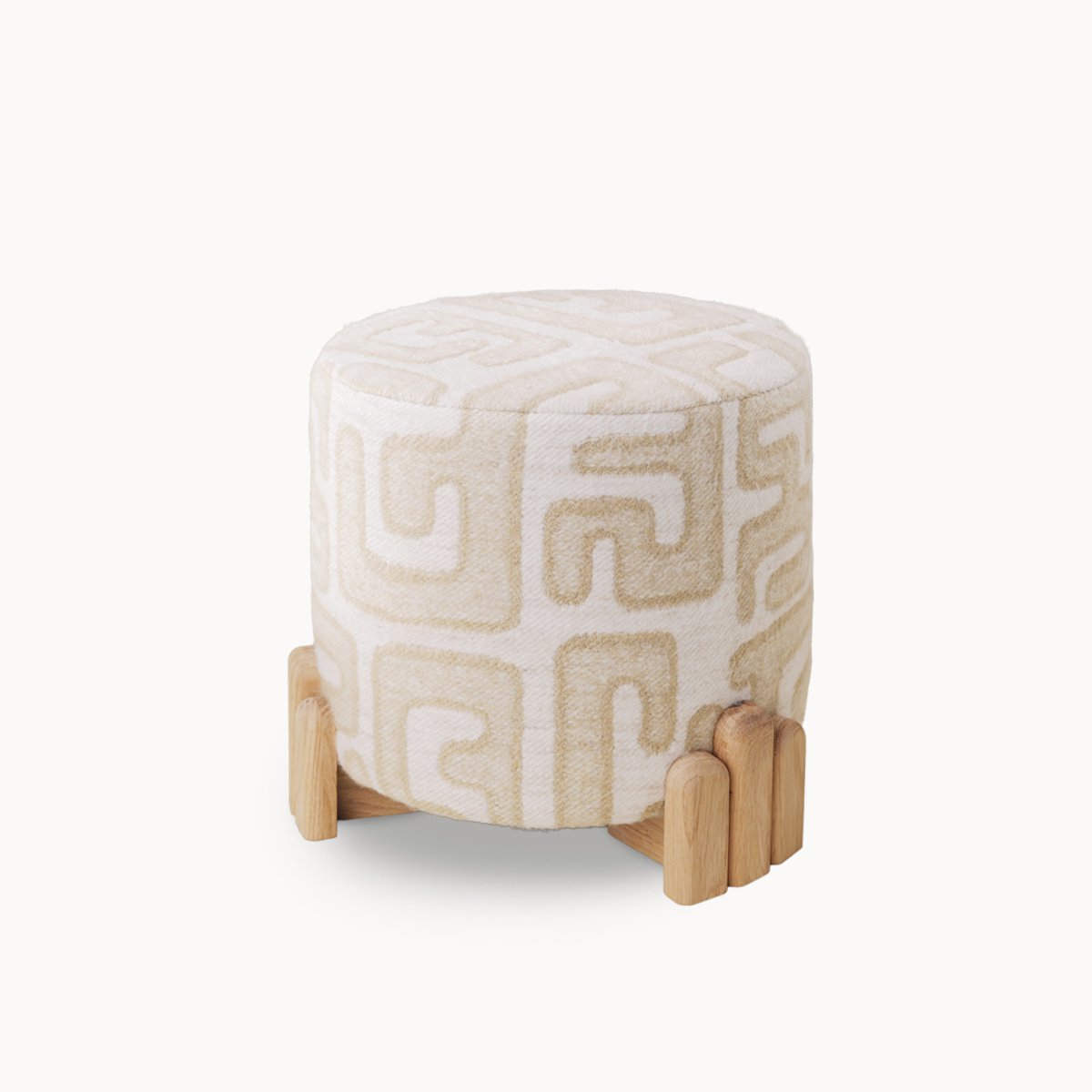 Your Little King Poef Little - Graphylicious - Dutch Design - Handgemaakt in Nederland - Eikenhout