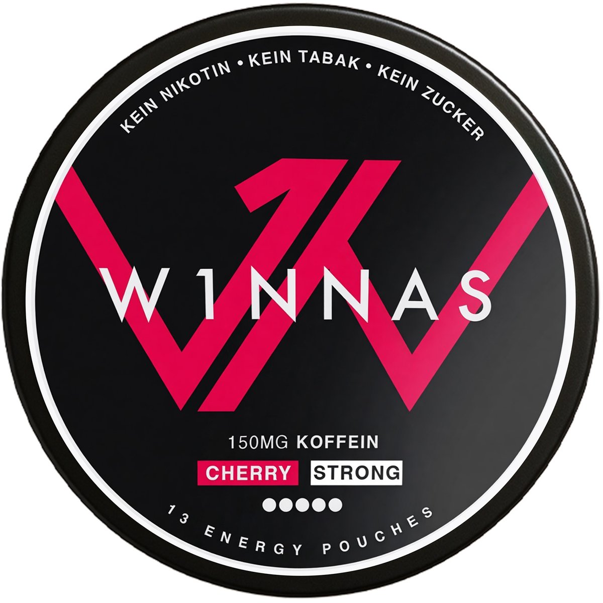 W1nnas Energy Pouches Cherry Strong verpakking met 13 Pouches