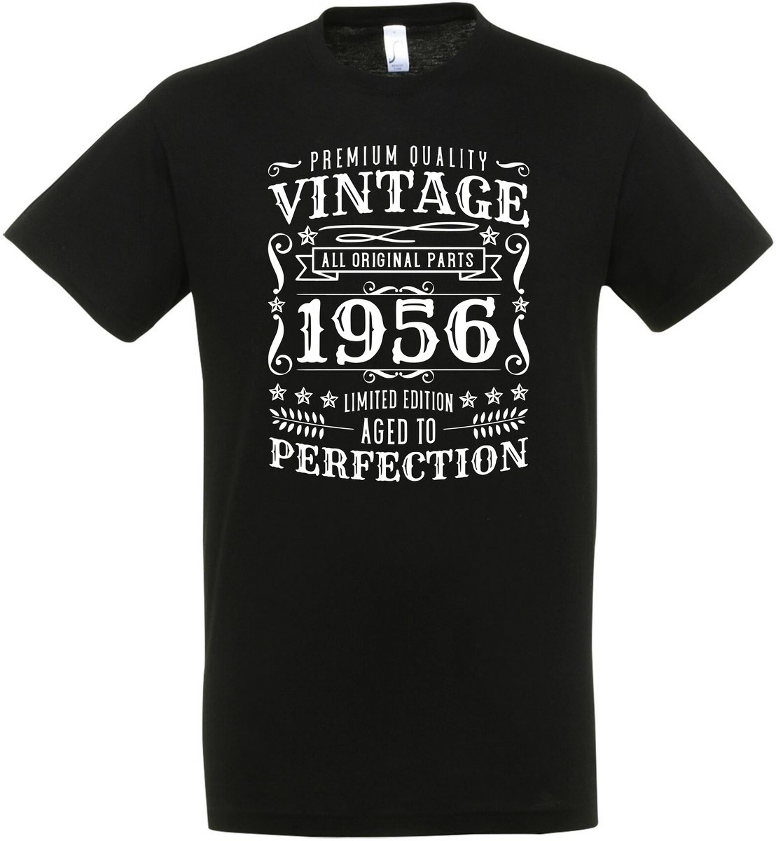 Vintage 1956 Aged To Perfection T-shirt - Verjaardag en feest cadeau - Cadeau tip - Aged To Perfection - 70 jaar cadeau - 70 jaar - T-shirt - 1956 - Heren – Feest - Vader Cadeau - Maat S