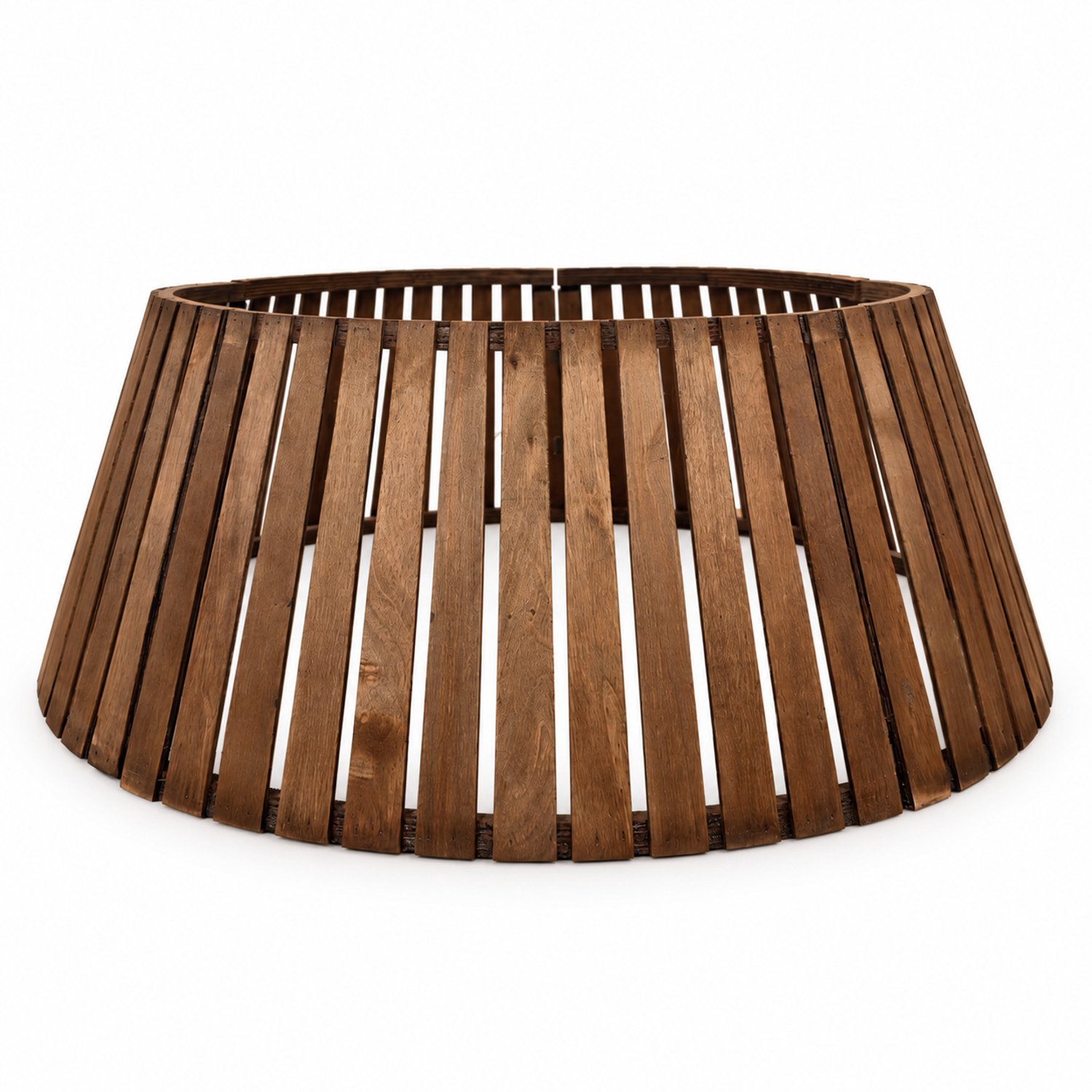 Little Grove Oakridge houten kerstboommand bruin - Ø71 cm
