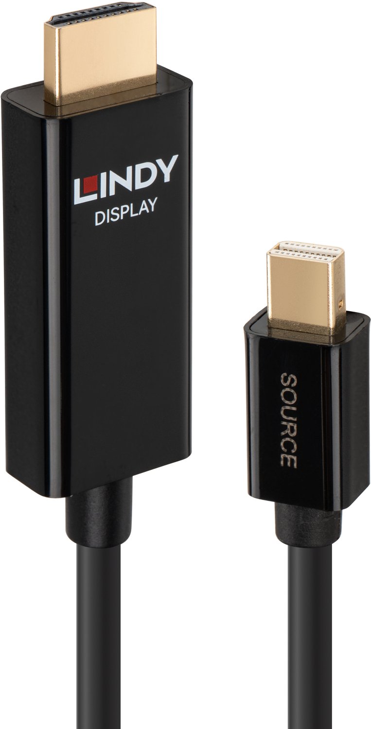 Lindy Mini DisplayPort naar HDMI Videokabel 1 m Zwart