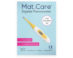 Mat Care BBT Flexibele tip - basale thermometer - ovulatiethermometer 2 decimalen