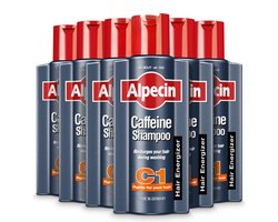 Alpecin Cafeïne Shampoo C1 6x 375ml | Voorkomt en Vermindert Haaruitval | Natuurlijke Haargroei Shampoo voor Mannen