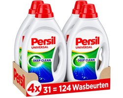 Persil Vloeibaar Wasmiddel - Gel Universal - Witte & Gekleurde Was - Voordeelverpakking - 4 x 31 = 124 Wasbeurten