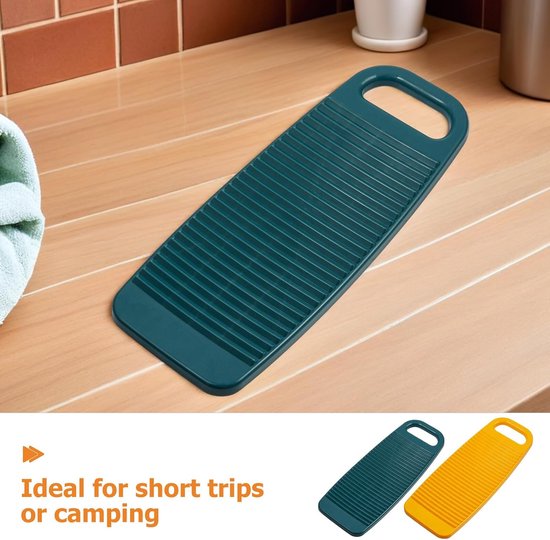 2 Stuks Wasbord Kunststof met Antislip Textuur Handwas Hulpmiddel voor Kleding Schoenen Lichtgewicht Draagbaar Wasbord voor Thuis Reizen Outdoor Gebruik — afbeelding 5