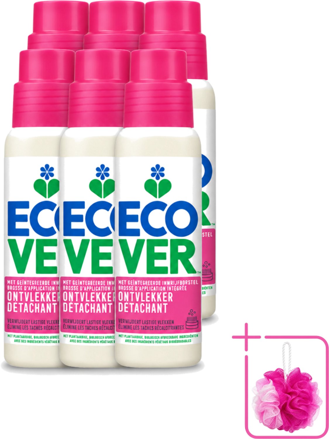 6 x Ecover - Ontvlekkingsmiddel - 200 ml - Bulkverpakking - Ontvlekken - Douchemop - Vlekken verwijderen