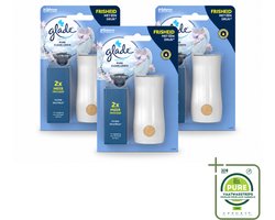 3 x Glade - Houder Touch & Fresh - Pure Clean Linen - 10 ml - Grootverpakking - Vaatwasstrips - Frisse Geur - Linnengoed - Touch & Fresh - Geurverspreiding - Ruimte Verfrissen