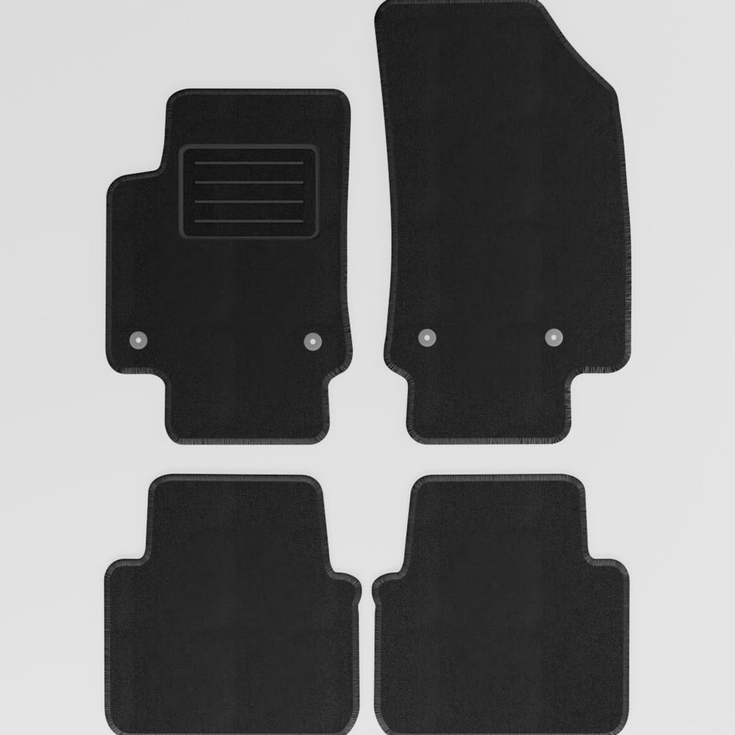 Mats4all Naaldvilt automatten passend voor Citroen C3 Aircross 2017-2024 | Antislip | Met versterking | 4-delig | Automatten | Mattenset
