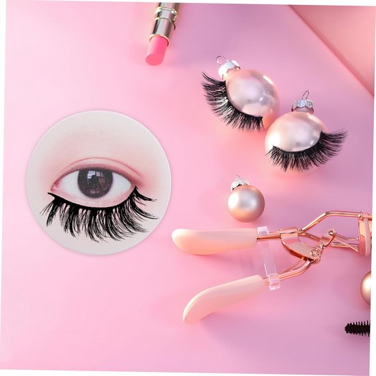 3 Stuks Wimperkussentjes Wimpertrainingsset Lagen Wimpermannequinhoofd Poppenhoofd Voor Wimperextensies DIY Wimperextensieset Wimpermannequingezicht Wimpertool Oefenhoofd — afbeelding 3