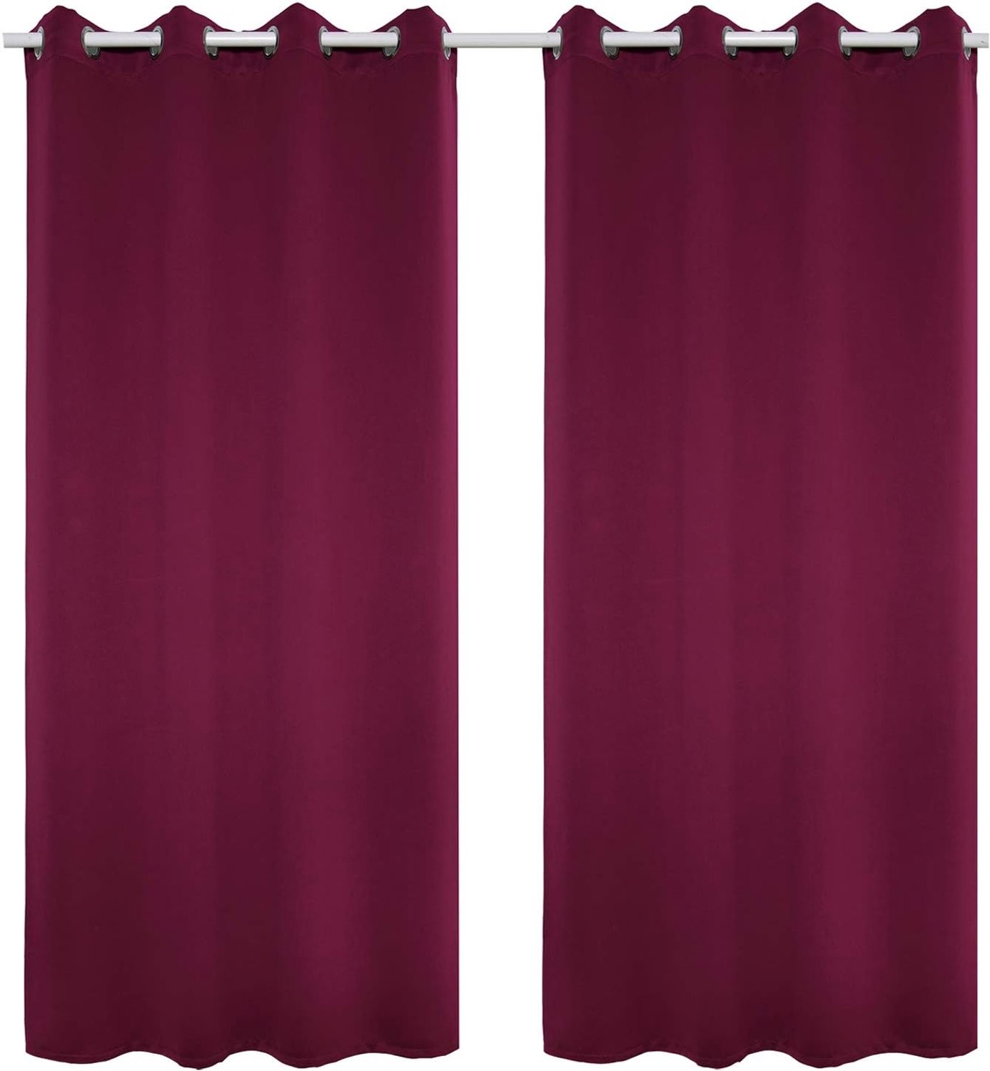 Gordijnen set van 2 - Donkerpaars 135x225cm - Opaque - Ideaal voor verduistering - ShopVlot