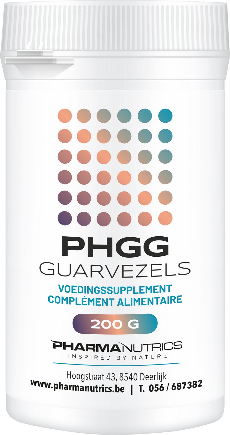 PHGG GUARVEZELS 200 GR PHARMANUTRICS - GUARGOM- NATUURLIJKE VEZELS- TRANSIT- DARMWERKING
