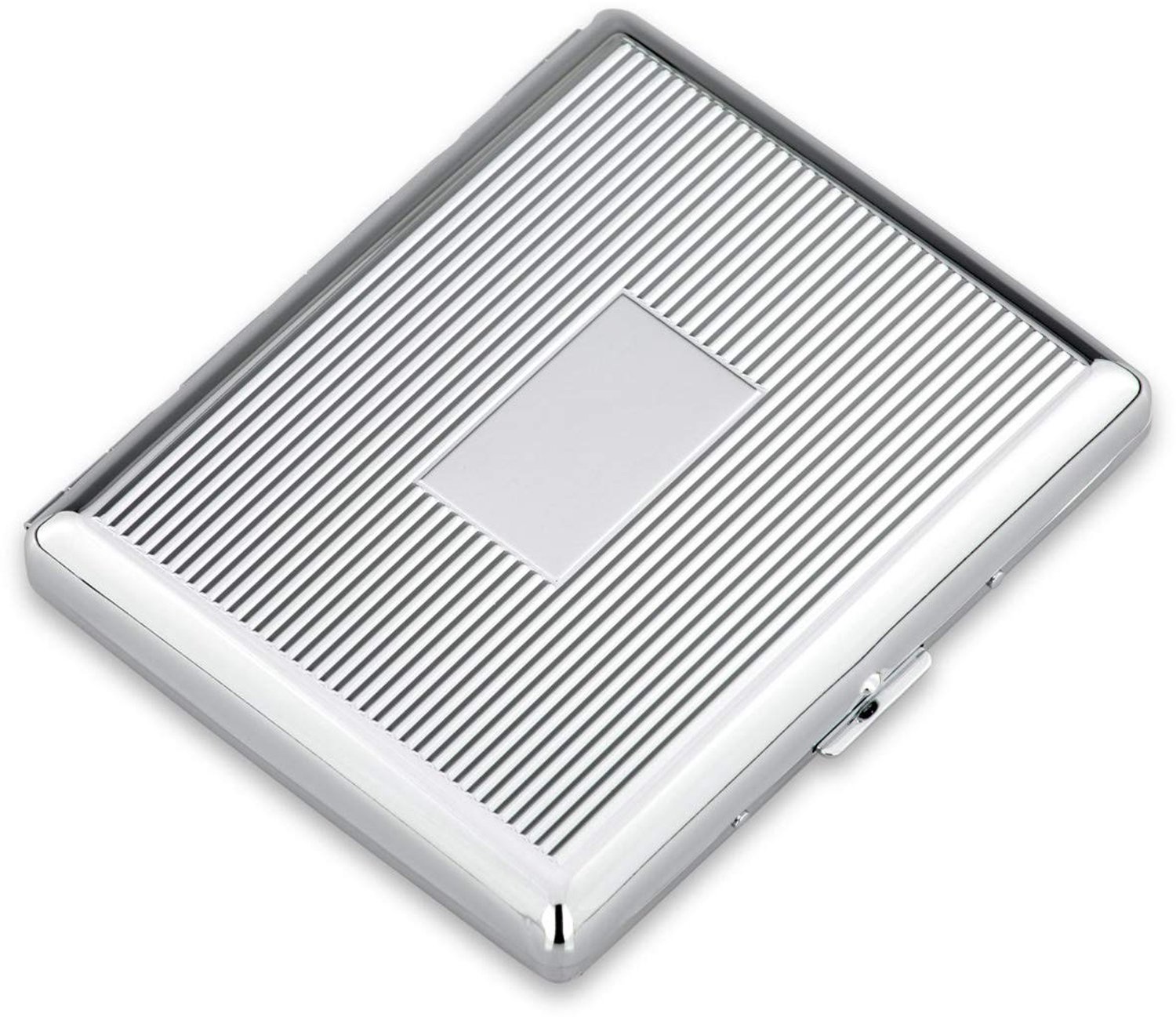 Cigarette case double-sided Hamburg 8.5 x 10.5 x 2 cm silver plated in premium processing - ShopVlot