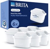 BRITA waterfilterpatroon MAXTRA PRO Pure Performance - 6 stuks - Originele waterfilter voor BRITA waterfilterkannen - filtert onzuiverheden zoals Herbiciden, PFAS, chloor, kalk en metalen