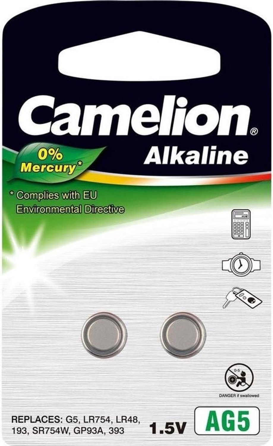 2x LR48-knoopcelbatterijen - 1.5V - Alkali AG5-vervanger - Voor horloges en kleinere apparaten