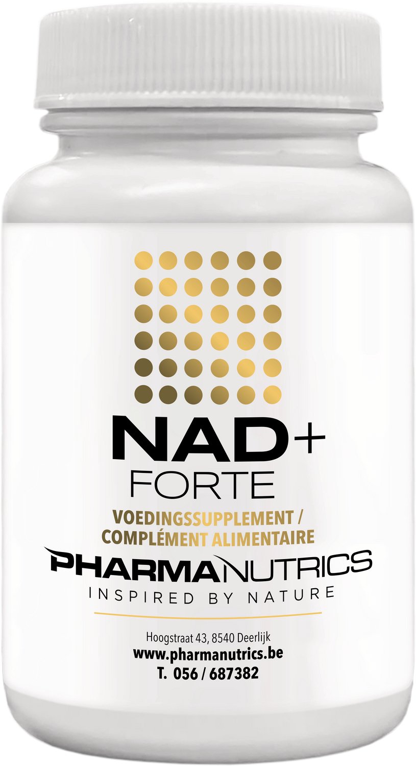 NAD+ FORTE 60 V-CAPS PHARMANUTRICS- ANTI-AGING- NATUURLIJK- VOEDINGSSUPPLEMENT