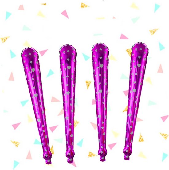 40 Stuks Opblaasbare Stok Dikker Dikke Het Baskeball משחקי Gametendo Game Humgergames Rally Juichende Sticks Handheld Cheer Stick Ring The Bell Come On Stick Kind Ballon — afbeelding 5