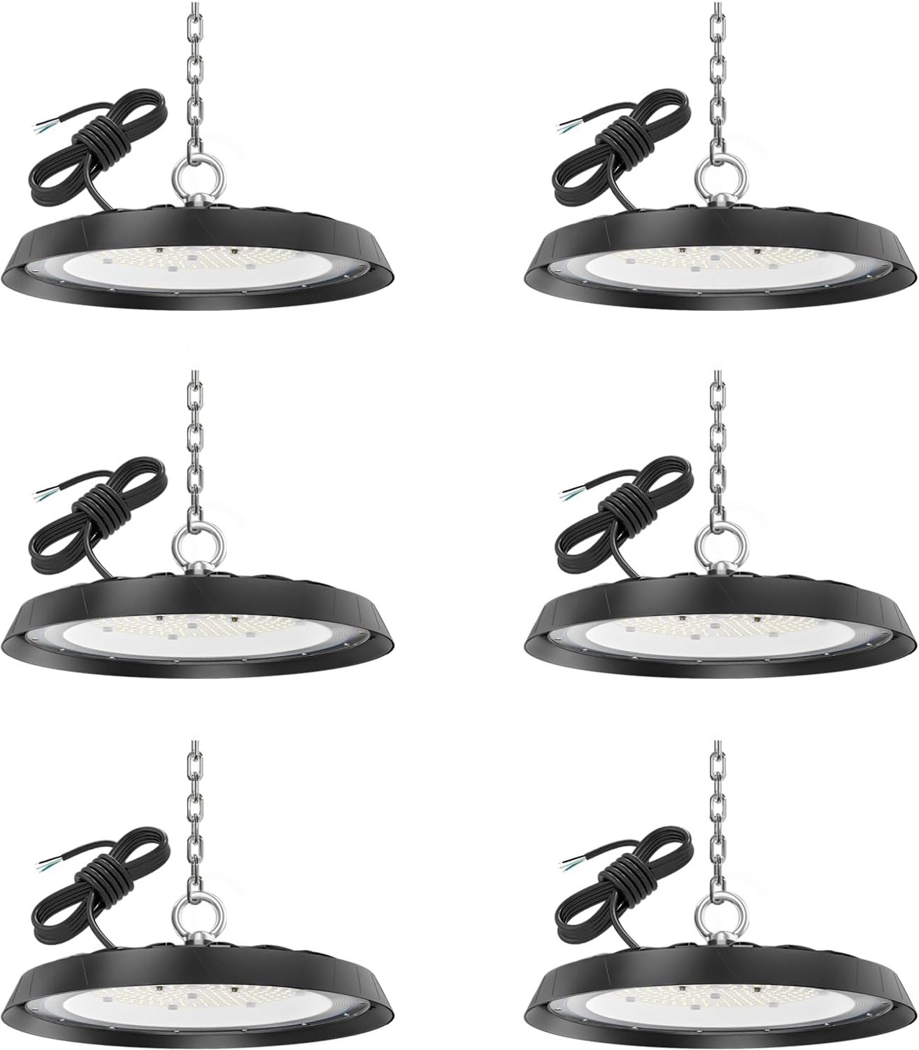 Led-halspot, 200 W, 20.000 lm, 6500 K, IP65, verpakking van 6