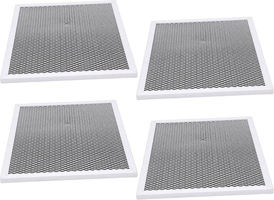 lyrlody Afzuigkapfilter, Aluminium en Koolstofvezel, Efficiënte Opvang van Olie, Vet en Geur, 4-pack Compatibel met Afzuigkap Maat 10,43 X 8,74 X 0,39 Inch voor Gezond Koken — afbeelding 5
