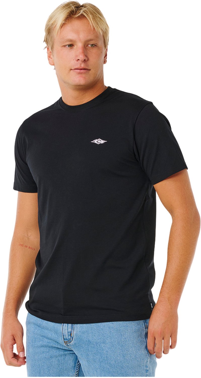 2026 Rip Curl Heren Stroomlijn Embroid T-Shirt Zwart