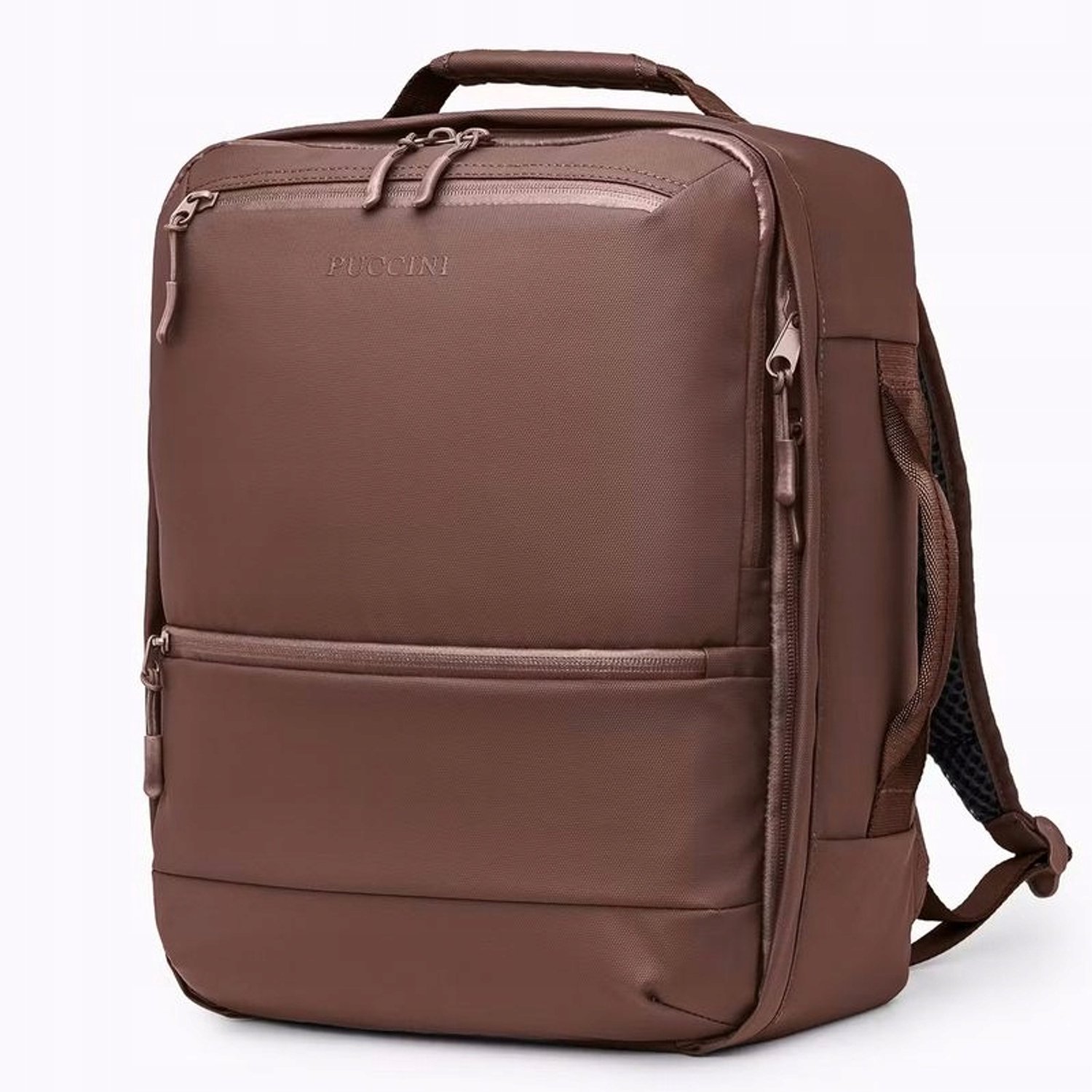 Puccini Handbagage Rugzak Laptop Bruin 40x30x18cm