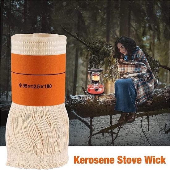 5 Stuks Lont voor Petroleumovens, Lont voor Petroleumkachels voor Binnenshuis, 95Xt2.5X180mm Reservelont voor Petroleumverwarmer, Vervangende Wick Candle Oil Lamp Wicks for Kerosine Heater, Universal — afbeelding 2