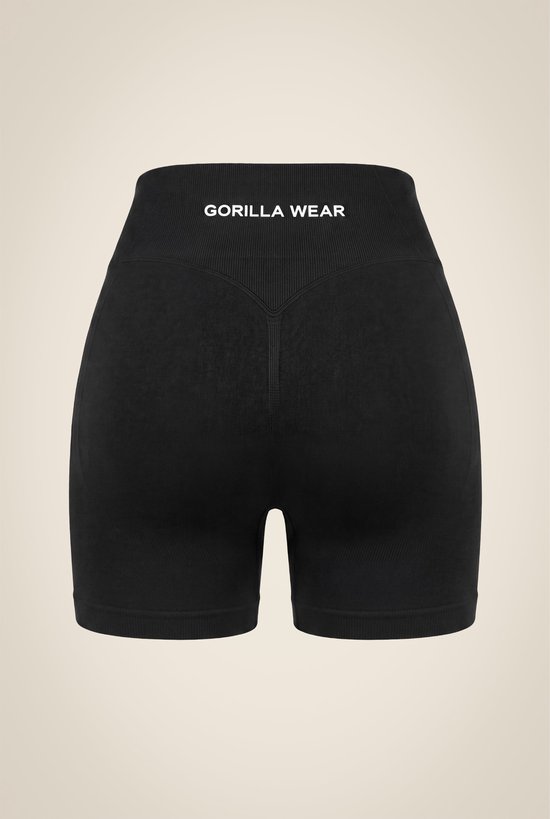 Gorilla Wear Florence Seamless Contour Shorts - Sportbroek - Zwart - S — afbeelding 5