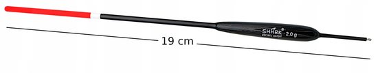SHARK Doorvoerspinner Dobber Balsa 2.0g / 19cm - Perfecte Kwaliteit — afbeelding 3