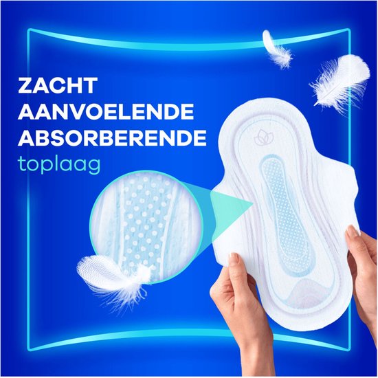 Couche supérieure absorbante Always Ultra, douce au toucher.