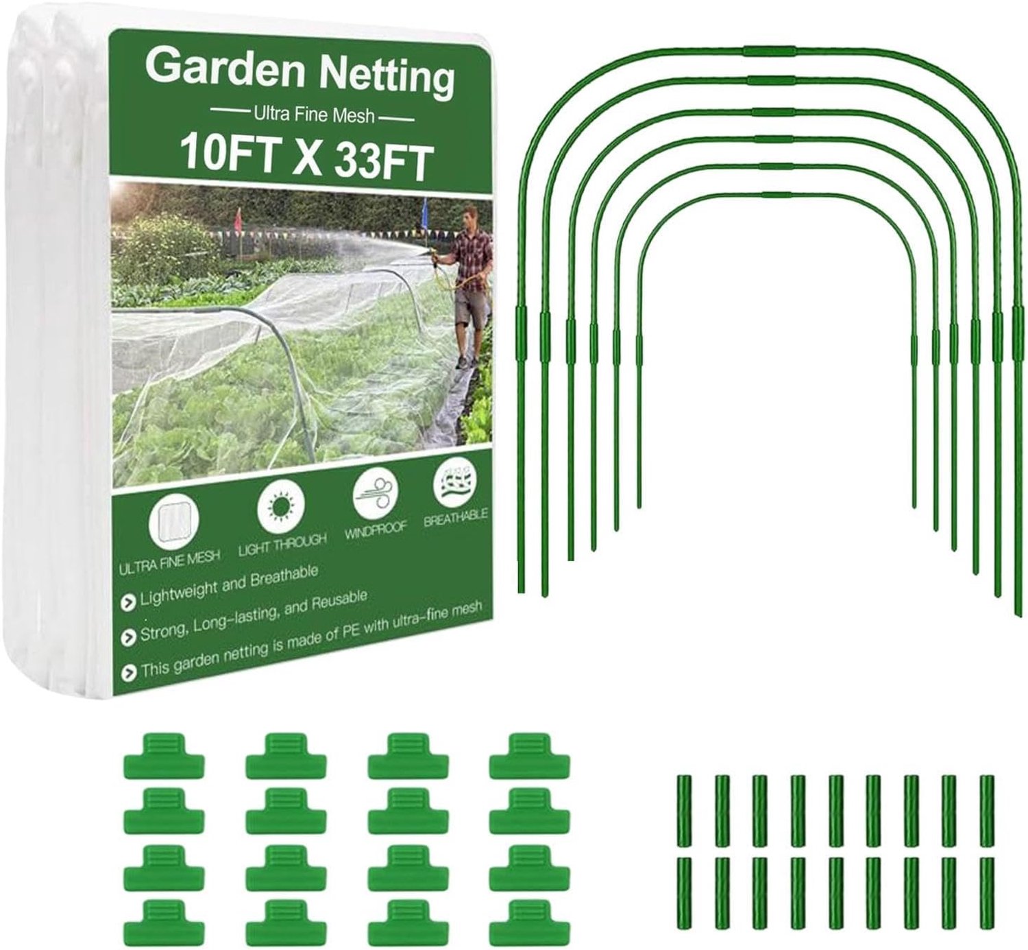 Tuin Mesh Netting Kit 3x33ft scherm en frame set