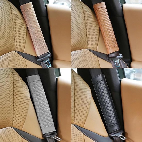 2 stuks autoveiligheidsgordel, schouderkussens voor Benz C-Klasse / C-klasse Sedan W202 W203 W204 W205 W206, comfort zitgordel, bekleding, beschermende hals, schouder, interieuraccessoires — afbeelding 3