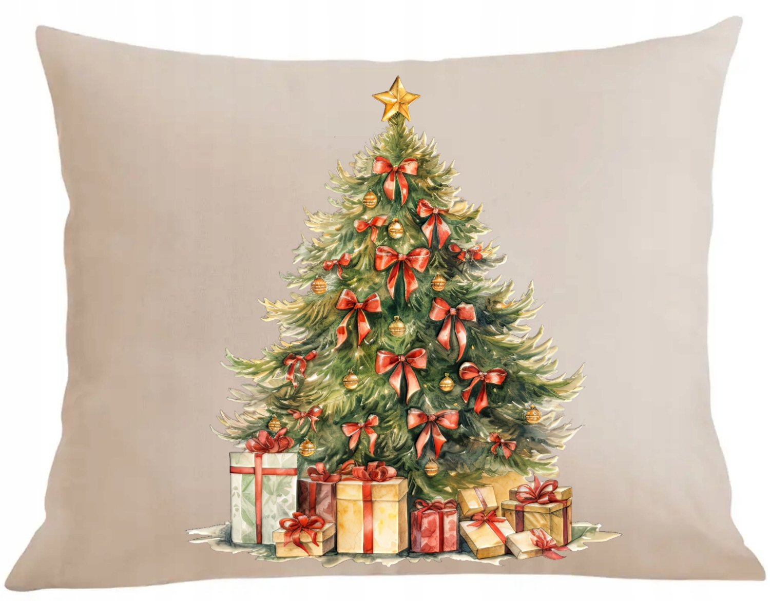 Kerst Kussenhoes met Vulling - Decoratieve Sierkussenhoes 40x40cm