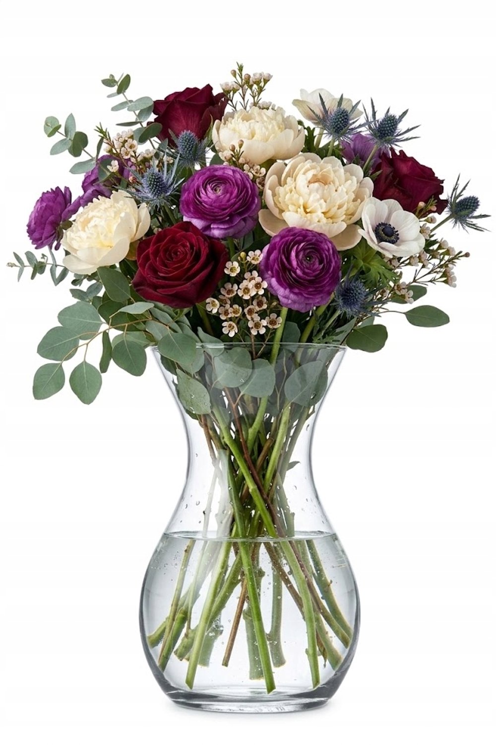 Klassieke Glazen Vaas 18 cm - Transparant & Tijdloos