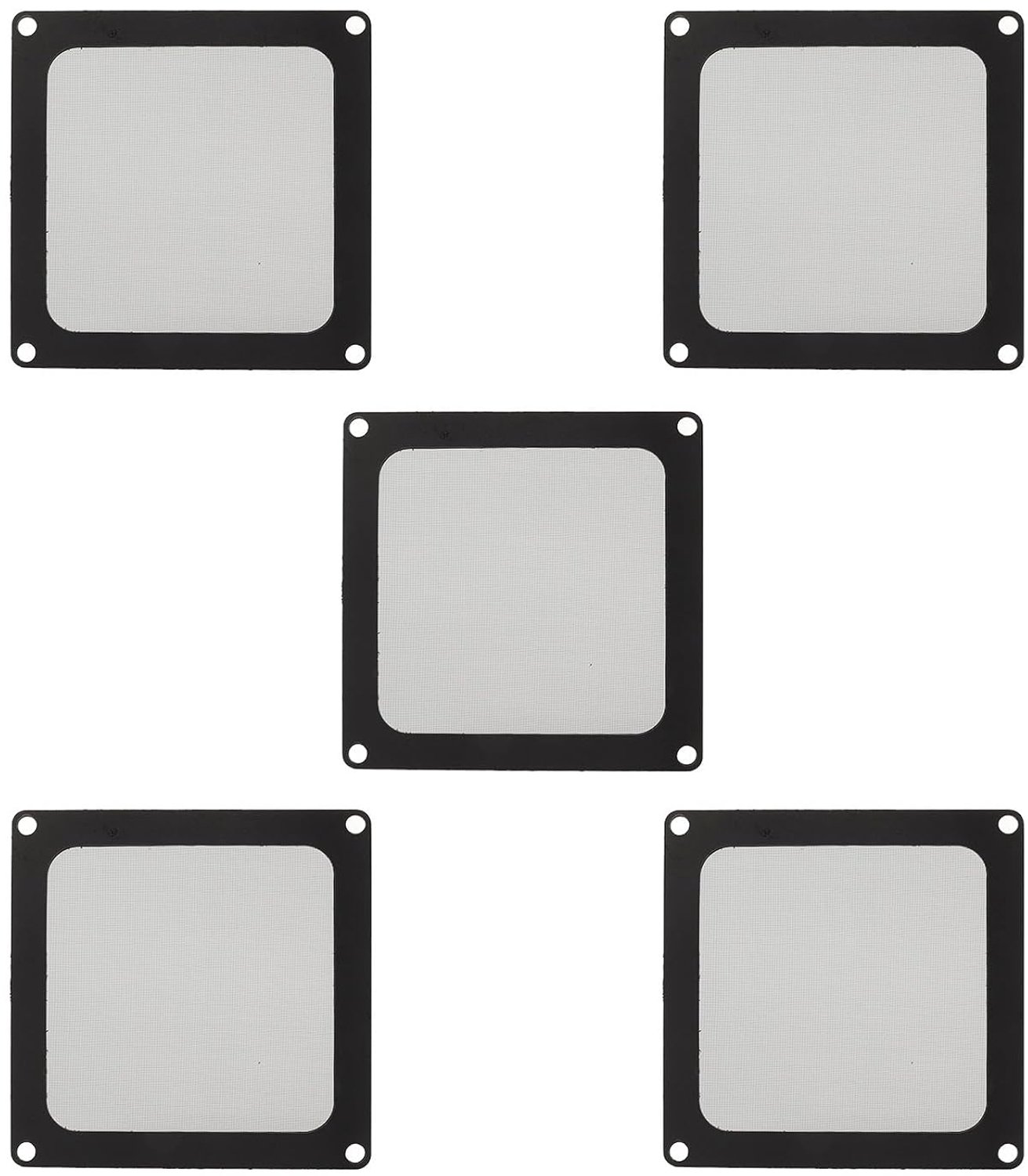 Stoffilter Pc, PC-stoffilter Professioneel Stofdicht Zacht Magneet Nylon Frame Beschermend Chassis Stofkap 5 Stuks Pc-chassis Koelstoffilter voor Pc-chassis