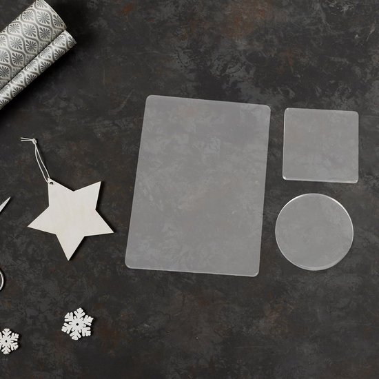 4 Stuks Delige Herbruikbare Gel Printplaat Transparant voor Jongen Meisje Geschikt voor Knutselen Kaarten Scrapbooking Monoprinting Creatief Gebruik Thuis School — afbeelding 3