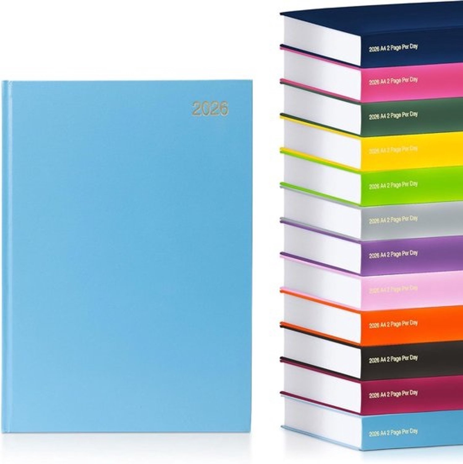 Jaarplanner 2024 - Weekplanner en dagplanner - Hardback-bureelplanner