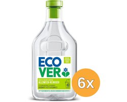 Ecover Allesreiniger Harde Oppervlakken - Voordeelverpakking 6 x 1 L - Geconcentreerde formule - Plantaardig & Biologisch afbreekbaar - Citroengras & Gember geur