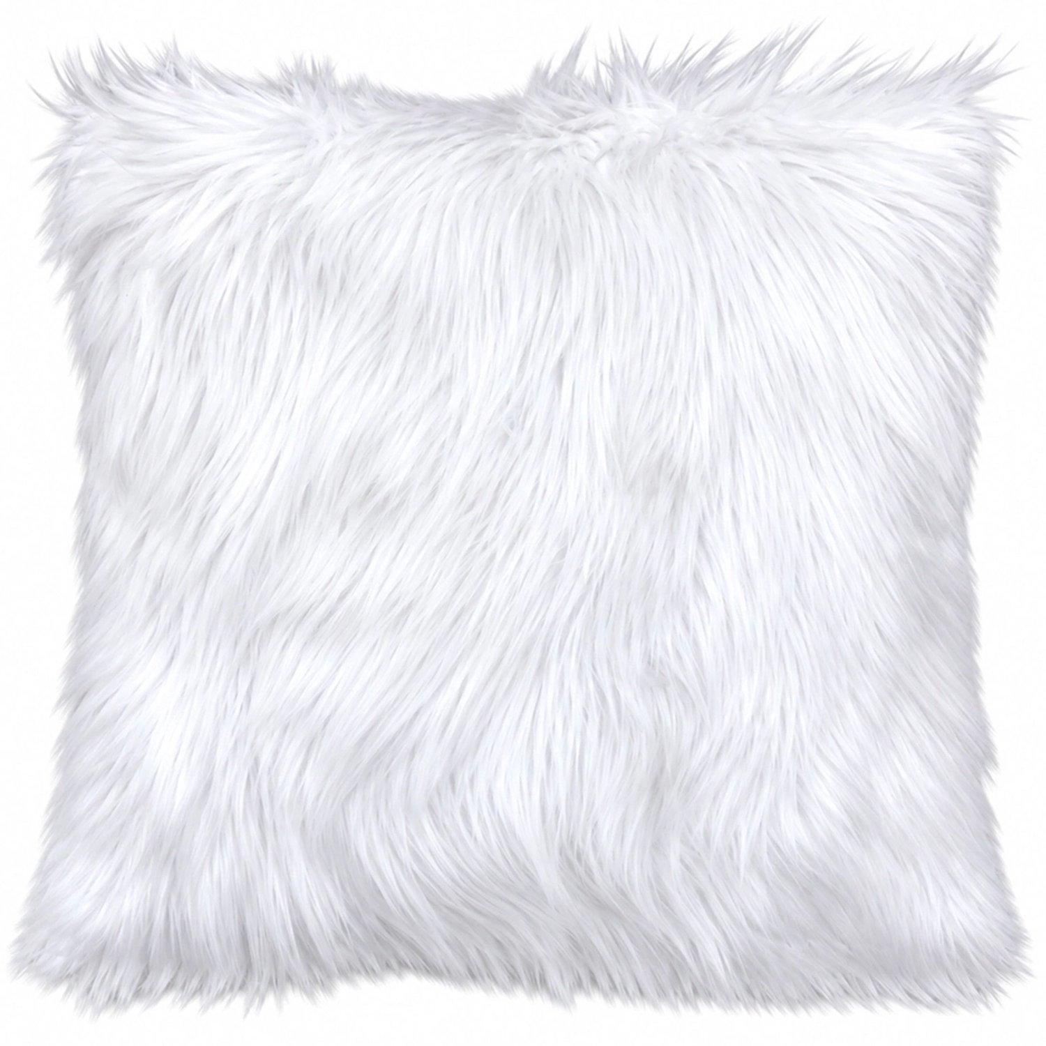 Lavandoux Bont Kussen - Imitatiebont Sierkussen - 50 x 50 cm - Wit