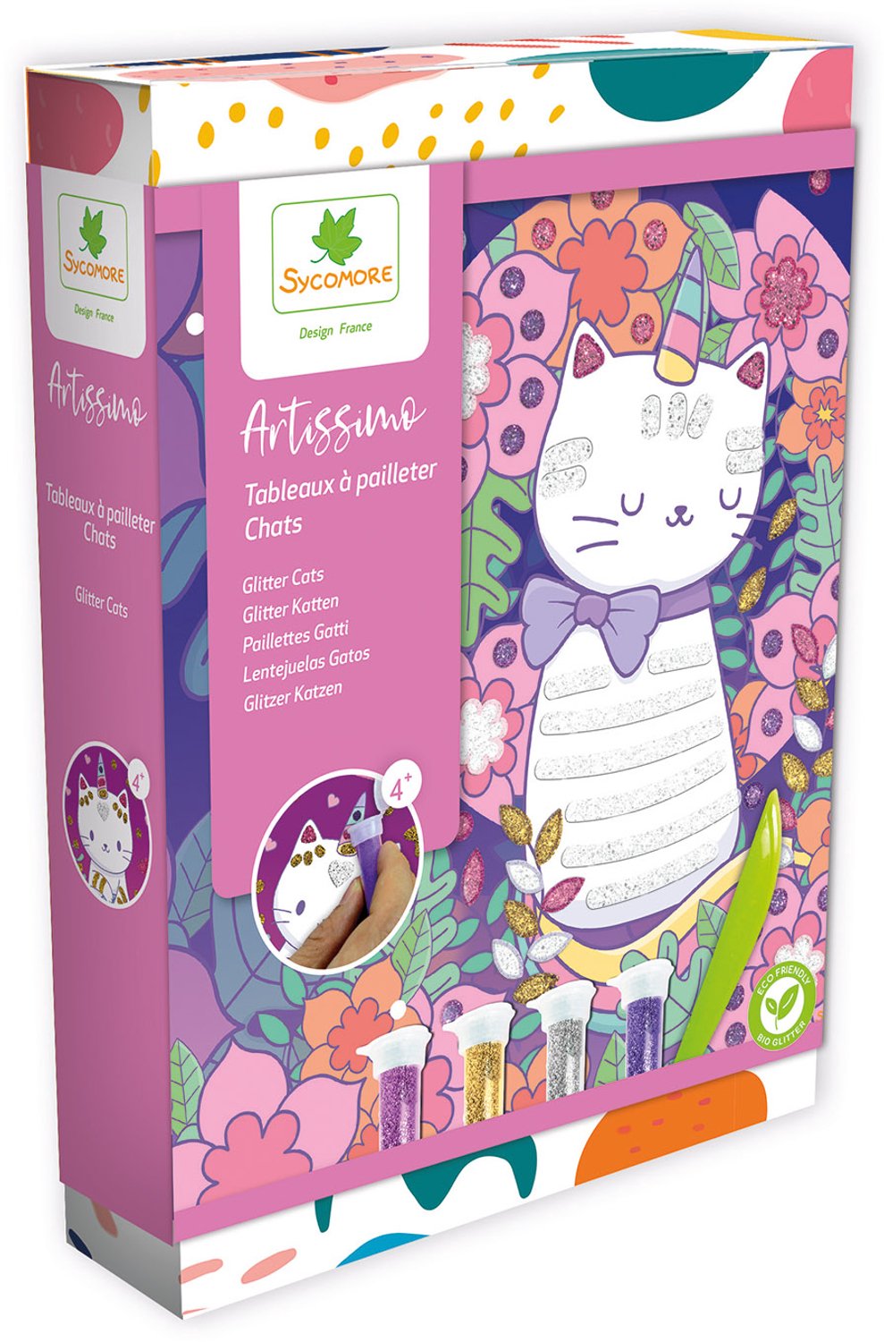 Sycomore creatief speelgoed katten knutselset voor kinderen vanaf 4 jaar.
