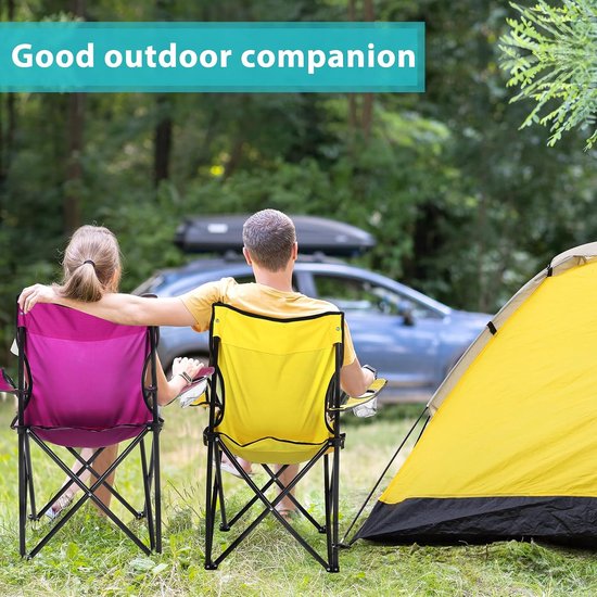 8 stuks opvouwbare campingstoelen met bekerhouder en draagtas, normale maat, draagbare lichtgewicht gazonstoel met zijvak van gaas voor vissen, wandelen, picknick, feest, strand, outdoor — afbeelding 2