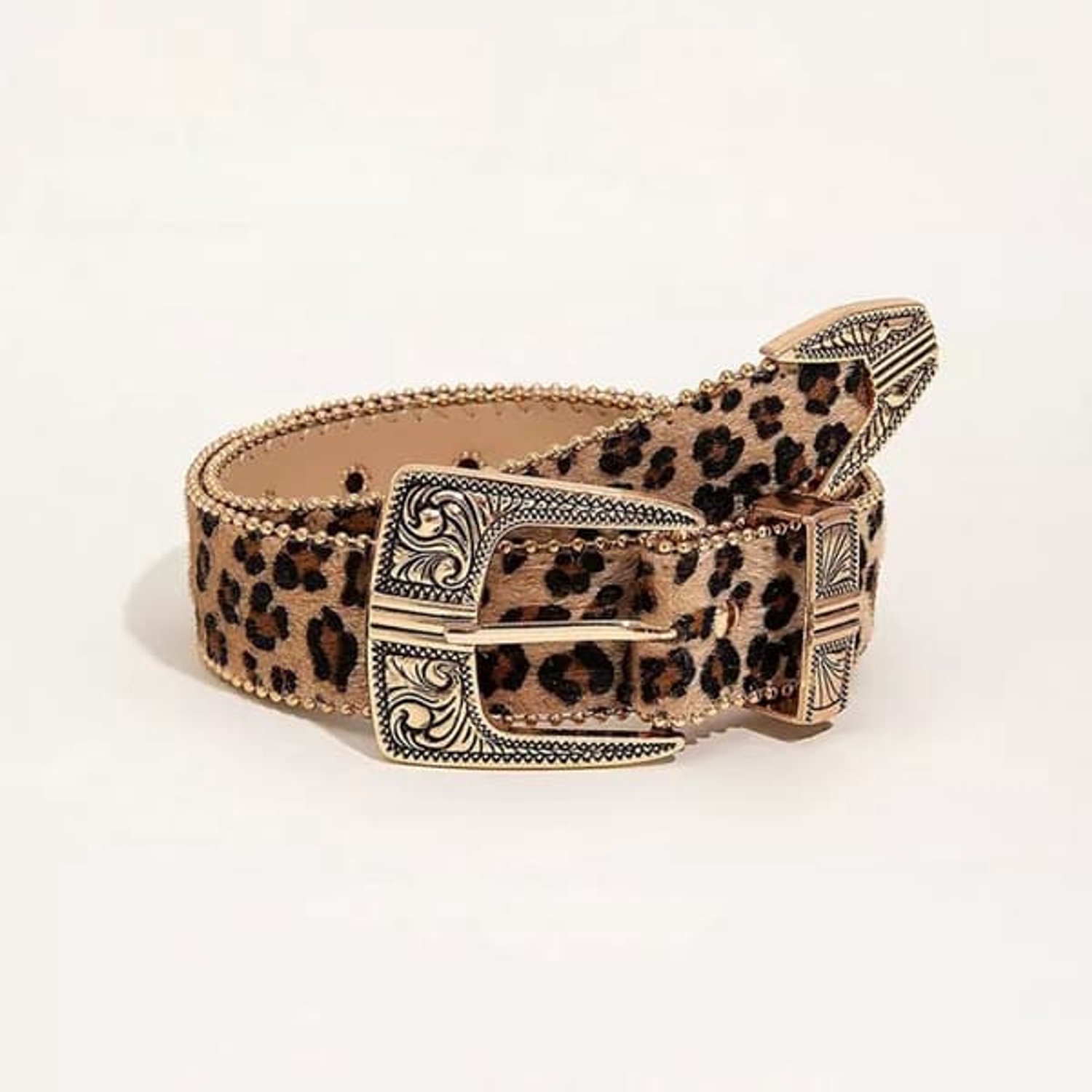 Gordel - Dames leopard getateerde gordel - decoratieve gordel - gordel geschikt voor een jurk of jeans - stijlvolle kledingaccessoires - 3.8*110cm