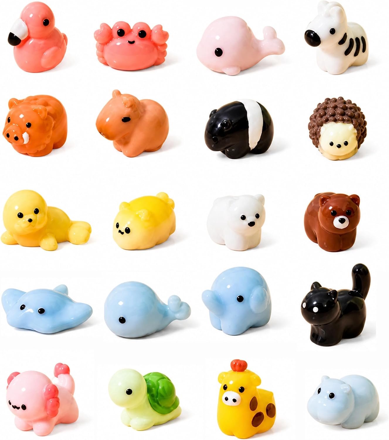 40 stuks mini hars dierfiguren kleine dierfiguren set miniatuur figuren - ShopVlot