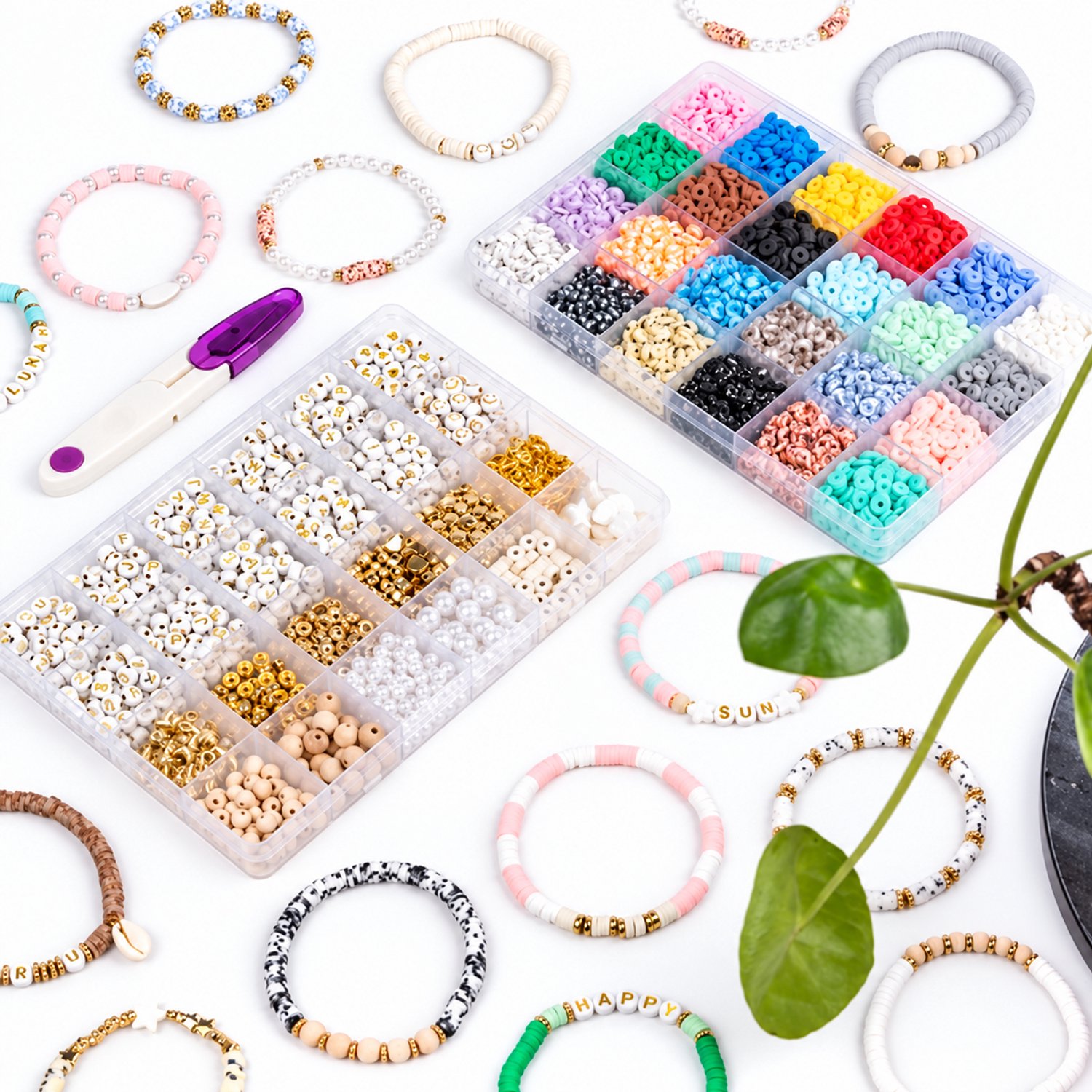 Richly XXL Luxe Katsuki Kralenset - Armbandjes maken meisjes - Sieraden Maken Volwassenen - incl. E-BOOK - Letterkralen - Kralen Ketting - Knutselen Meisjes - Kralen letters — afbeelding 4