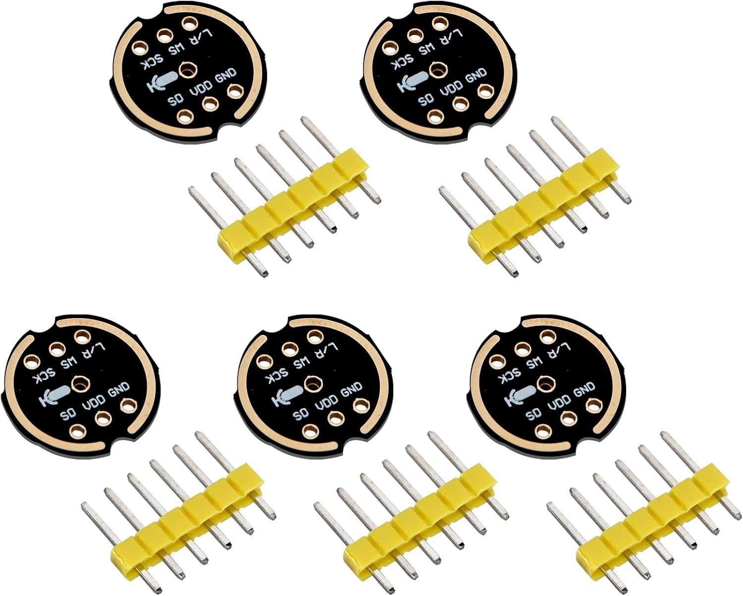 5pcs INMP441 Omnidirectional Microphone Module I2S Interface MEMS High Precision Low Power Compatible with ESP32 - ShopVlot